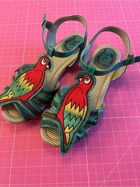 EUC Miss L fire parrot sandals worn once Size 38